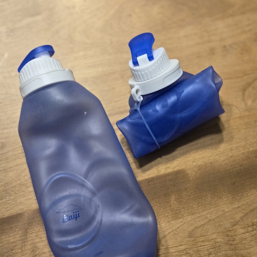 Blue Collapsible Water Bottles - Set of 2